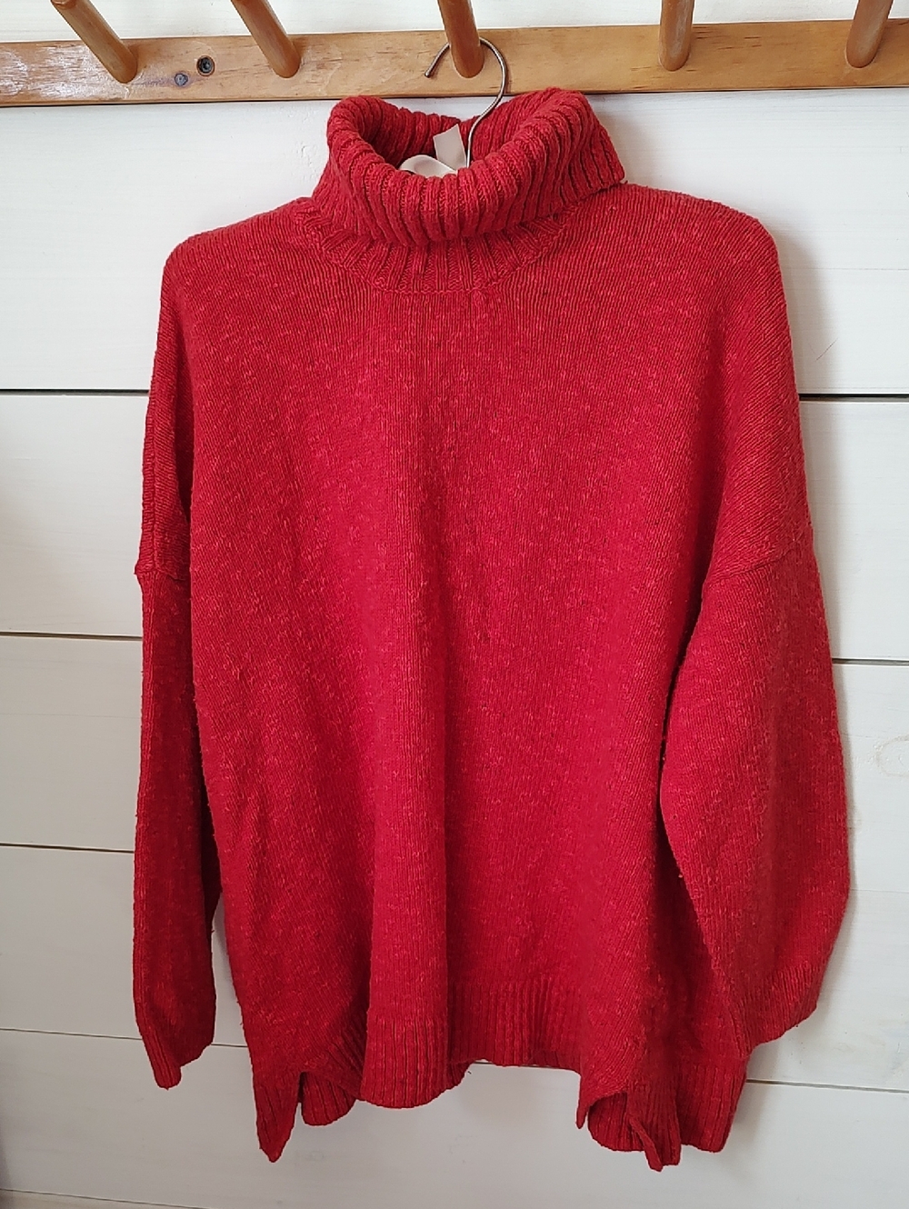 J. Jill Red Turtleneck Sweater